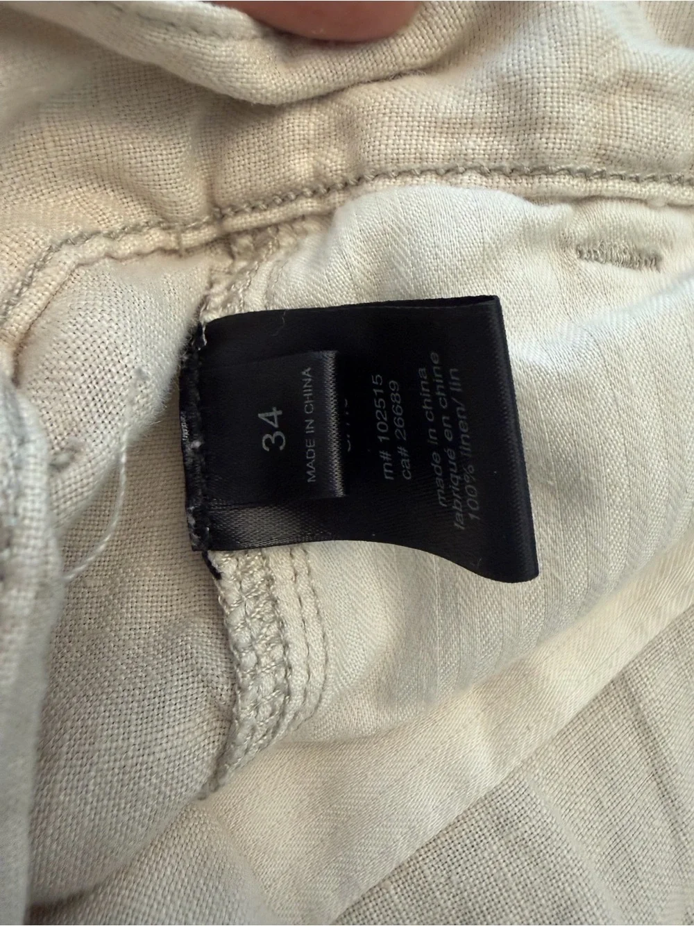 JOHN VARVATOS Johnny Linen Flat Front Shorts